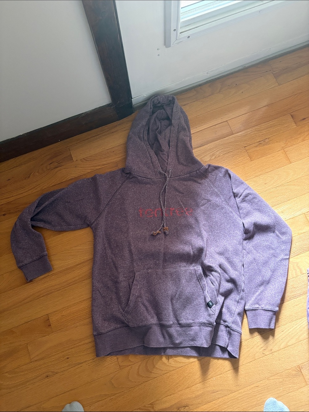 tentree Heather Purple Pullover Hoodie with Subtle Logo